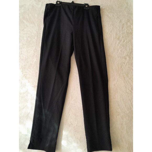 J. Jill Essential Cotton Stretch Pants Size 10 Black Minimalist Capsule - Picture 1 of 10